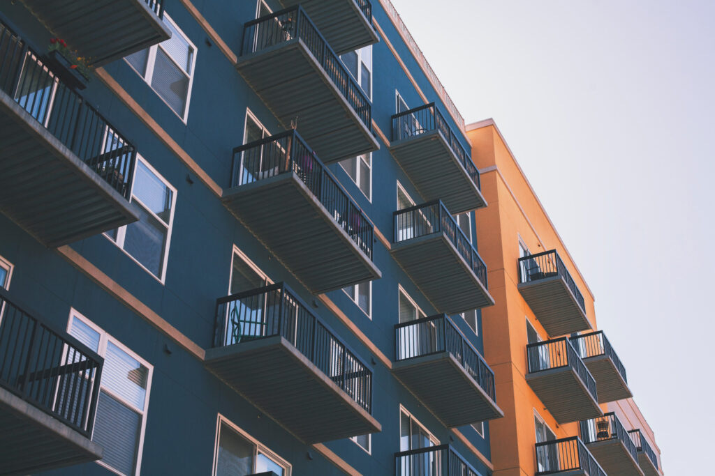 apartment buildings